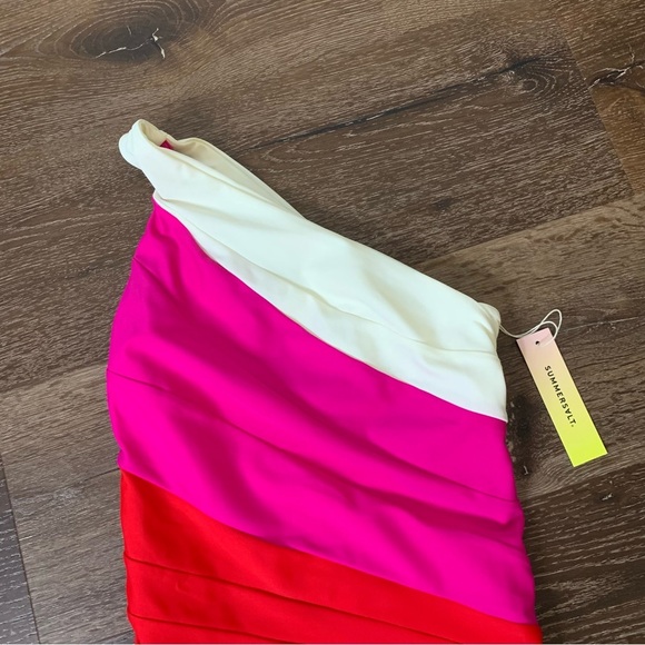 Summersalt Womens Tri color side stroke one piece swimsuit 2 NWT - Picture 4 of 9